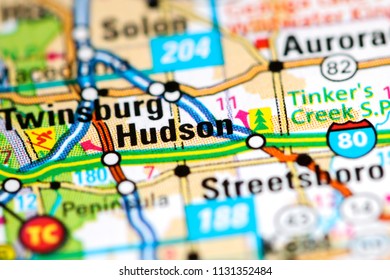 Hudson Ohio Usa On Map 260nw 1131352484 