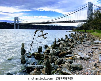 Hudson River Art Under GWB 