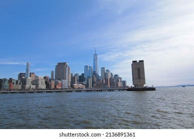 Hudson River Skyline Panoramic Skyview