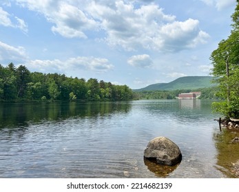 The Hudson River In Upstate New York, USA.