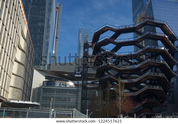 Hudson Yards\
towers are almost complete, 2018\
NYC
