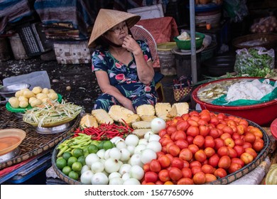 At Hue - Vietnam - On august 2019 - Dong Ba Market,  the oldest market in Hue City