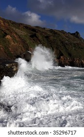 Huge Atlantic Waves At Cape Cornwall