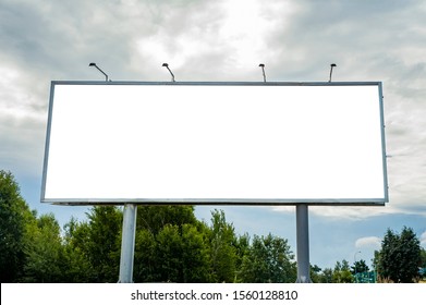 Huge Billboard Mockup In The Park