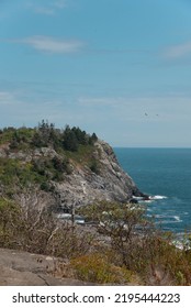 Huge Cliffs On Coastal Maine