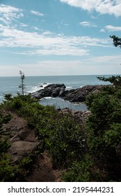 Huge Cliffs On Coastal Maine