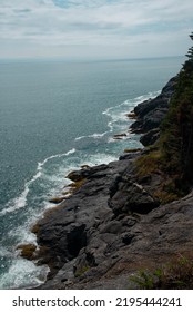 Huge Cliffs On Coastal Maine