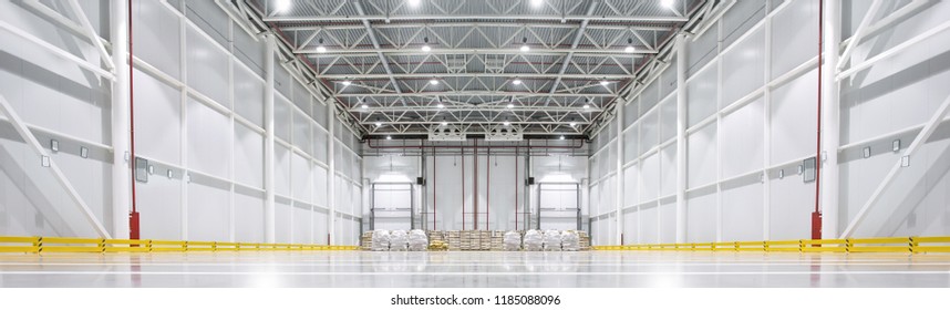 Huge Cold Storage Warehouse. Bottom View.