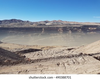 A Huge Copper Mine Near The Atacama Desert In Chile South America.