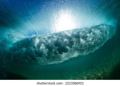 Huge Crashing Wave Underwater With No People