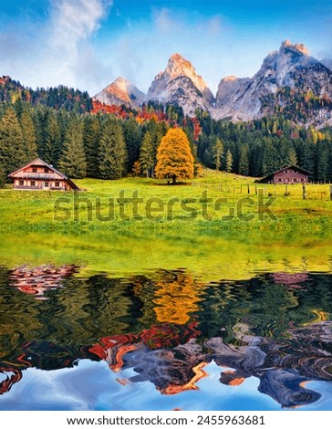 Similar – Foto Bild Schöner Gosausee und Dachsteingipfel, Österreich