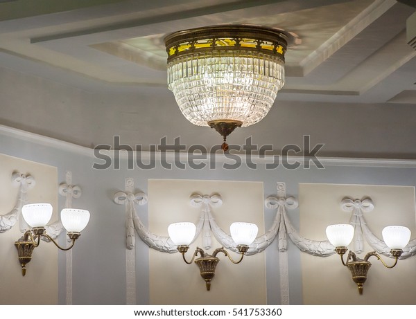 Huge Expensive Chandelier Chandelier Hanging Under Stock