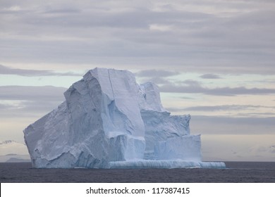 Huge Iceberg Floating In The Drake Passage, Antarctica