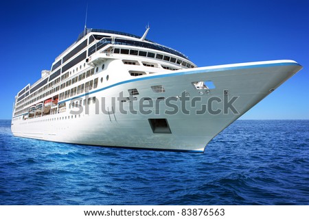Huge luxury cruise ship