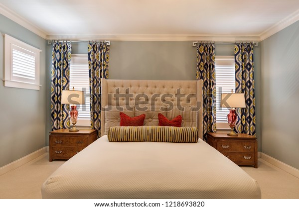 Huge Master Bedroom Lights On Stock Photo Edit Now 1218693820