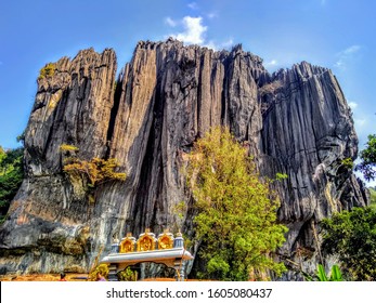 The huge rock is composed of solid black, crystalline karst limestone. Bhairaveshwara Shikhara is 120 metres in height.Yana is a village located in forests of the Kumta,Uttara Kannada district,India.