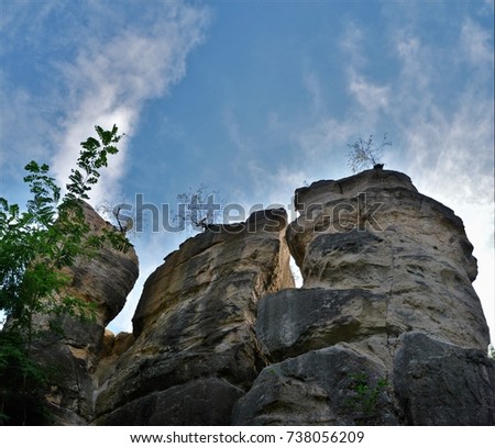huge rocks