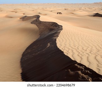 Huge Sand Dunes In Empty Quarter. (Rub Al Khali)