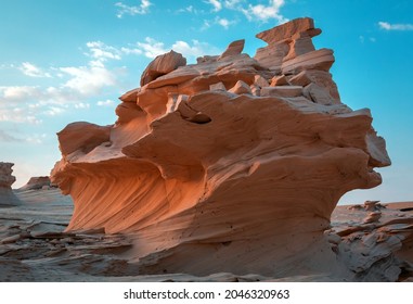 Huge sandstone sedimentary structure. Abu Dhabi, UAE. Best destinations - Powered by Shutterstock