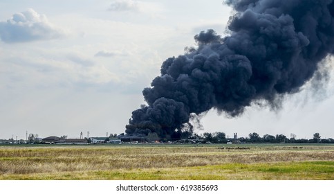 Huge Smoke Clouds After Explosion