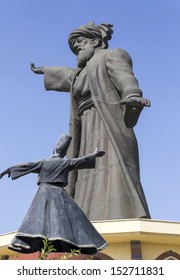 Huge Statue Of Mevlana Rumi