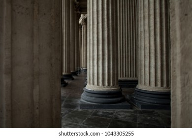 huge stone columns ancient temple