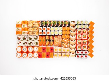 Huge sushi roll set - sushi maki california roll 
