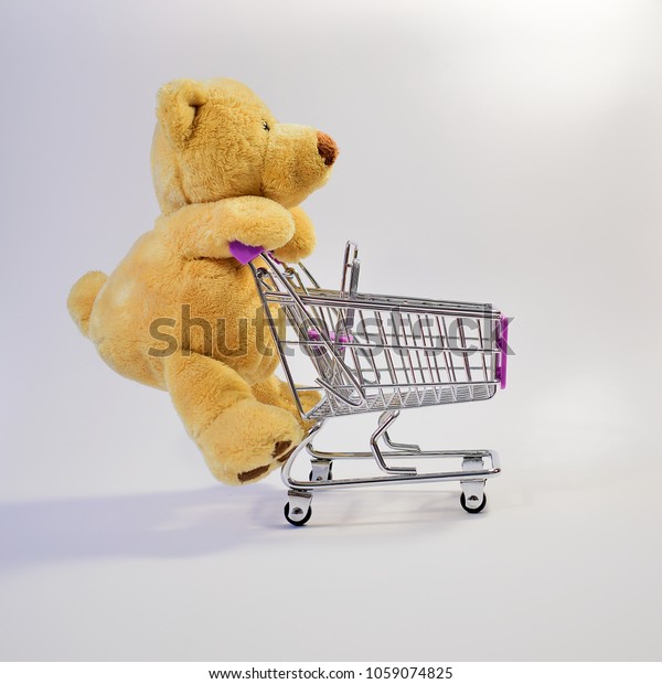 shopping teddy bear