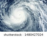 Huge tornado, view from space. From the space station Elements of this image were furnished by NASA