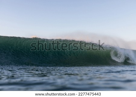 huge wave breaking in the ocean