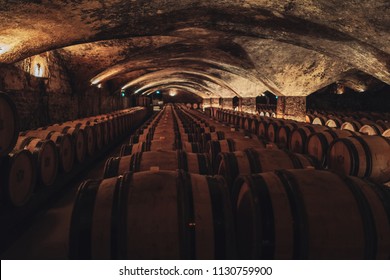 Huge Wine Cellar In Burgundy, South Of France