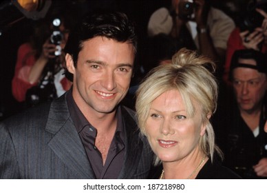 Hugh Jackman And Wife Deborah Lee Furness At Premiere Of SWORDFISH, NY 5/11/2001