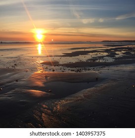 Hull Beach In Massachusetts At Sunrise