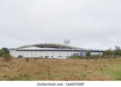 HULL, ENGLAND - OCTOBER 15, 2019: Exterior View Of KCOM Stadium In Hull, England