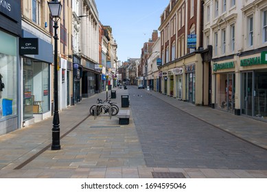 Hull Lockdown Coronavirus Covid-19 Empty Streets Closed Down Quarantine  United Kingdom 05.04.2020 