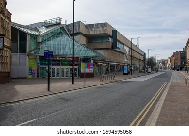 Hull Lockdown Coronavirus Covid-19 Empty Streets Closed Down Quarantine  United Kingdom 05.04.2020 