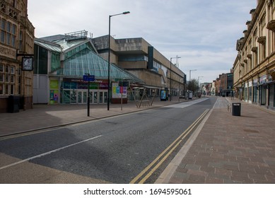 Hull Lockdown Coronavirus Covid-19 Empty Streets Closed Down Quarantine  United Kingdom 05.04.2020 