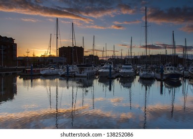 Hull Marina, Sunset