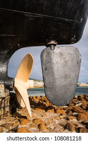 Hull Of An Old Whaling Station Ship