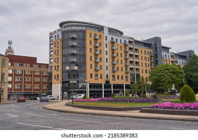 Hull , UK 07 30 2022 Modern Office Block Example