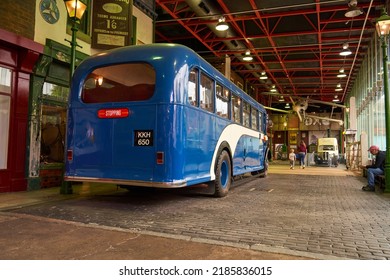 Hull, UK 07 30 2022 Old Bus In A Museum