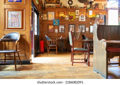 Hull, UK 07 30 2022 Pub Interior Example