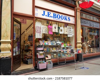 Hull , UK 07 30 2022 Book Shop Window Example