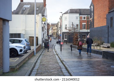 Hull, Yorkshire, UK 01 30 2022 People On A City Side Street