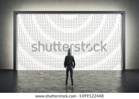 Similar – Image, Stock Photo The view from opposite | Symmetry