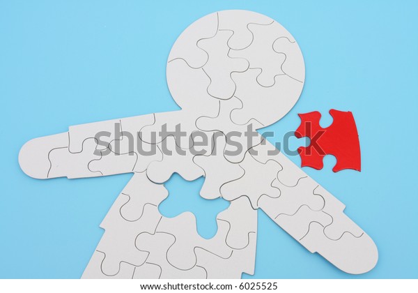 Human Body Shape Puzzle Piece Removed Stock Photo Edit Now 6025525