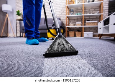 Janitors Hand Cleaning Carpet Vacuum Cleaner Stock Photo (Edit Now ...