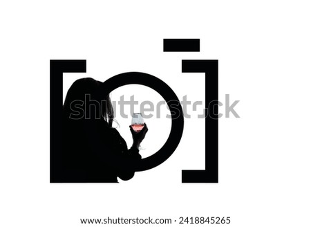 Human figure study logotype from letter O