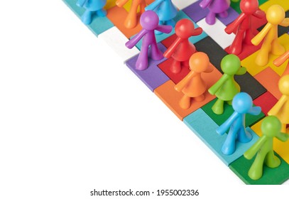 Human Figures On Puzzle Pieces Concepts Stock Photo 1955002336 ...