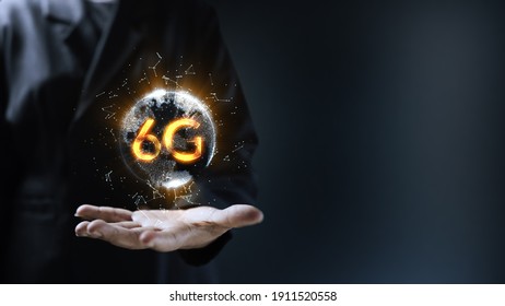 Human hand holding earth 6G globe holographic technology . Futuristic visualization for virtual reality and augmented reality . Empty space for your text.
 - Powered by Shutterstock - Get 15% off with code: PIKWIZARD15